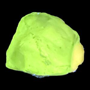 Mint Green Art Glass Cullet Glowing Manganese Slag Glass #5GM19